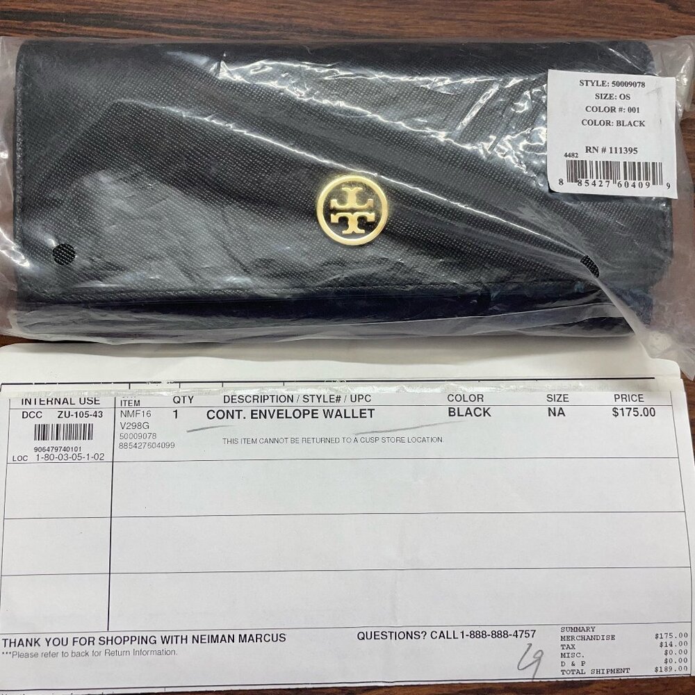 Tory Burch Robinson Envelope Continental Wallet